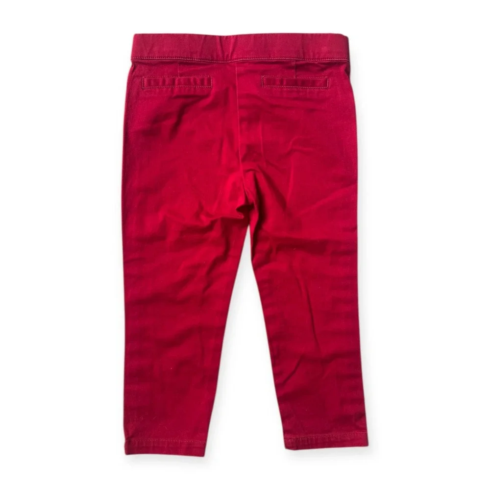 Janie‎ and Jack Toddler Girls Red Paisley Peplum Top and Ruffle Pants Set Size 3